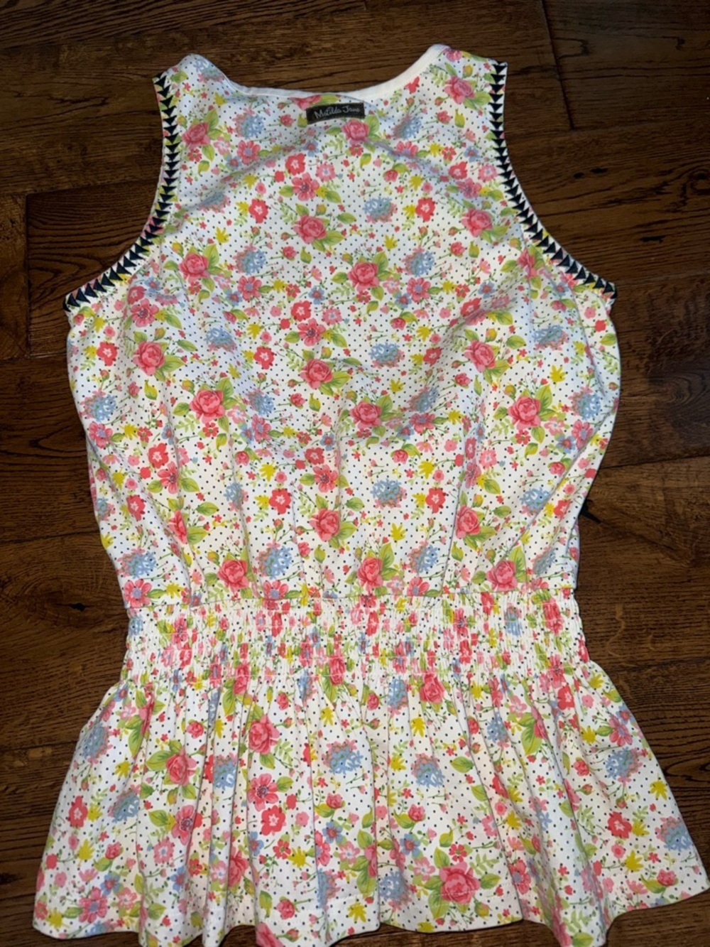 Matilda Jane Hello Lovely Floral Tank Size Girls 12 - Picture 3 of 3